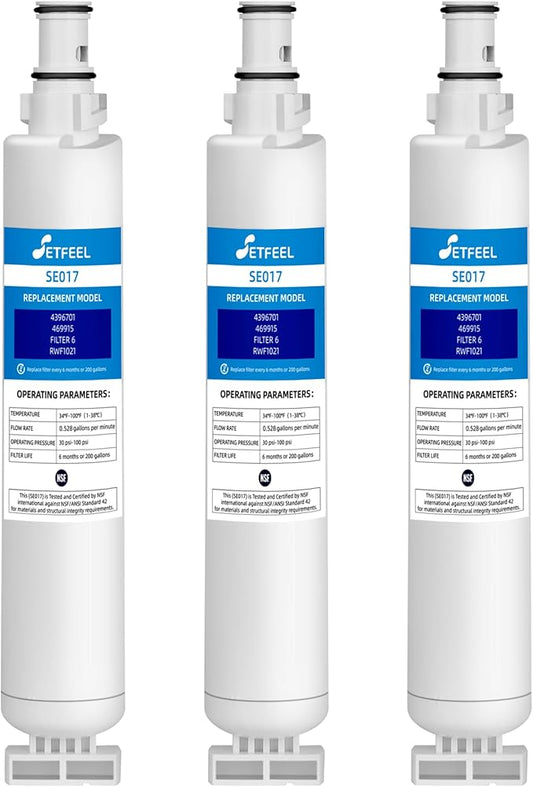 9915 Water Filter Replacement for EDR6D1 4396701, Compatible with Kenmore 9915, 46-9915, 469915, Filter 6, 4396702, LC200V, L200V, WFL200, EFF-6001A Water Filter 3-Pack
