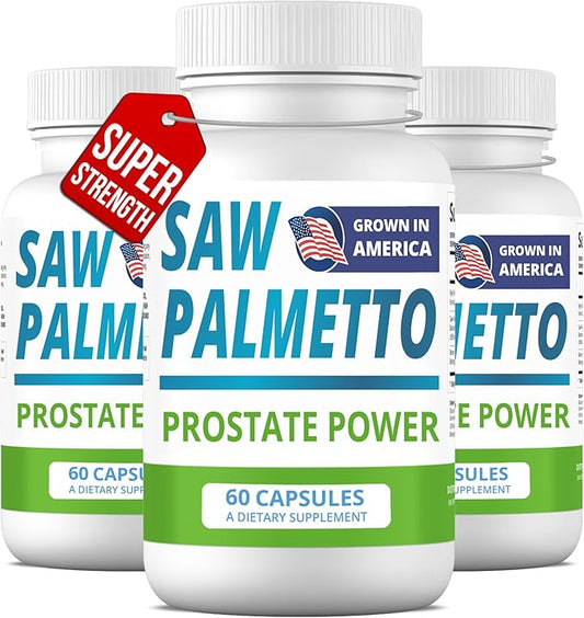Saw Palmetto Extract for Men: Prostate Health Supplement. High Strength Prostate Support Supplement for Men s Health. Prostate Power 180 caps