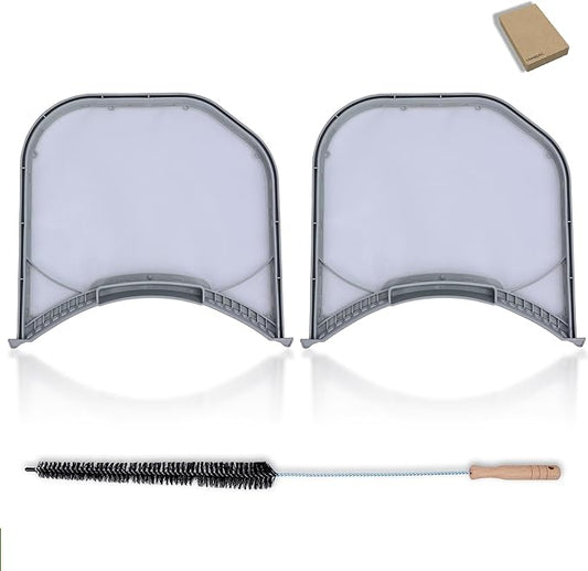 2-Pack Lint Filter Stainless Steel Mesh Screen Replacement for LG DLEX3001R DLEX2650W DLEX4200W DLGX3371W DLGX3002W Dryer