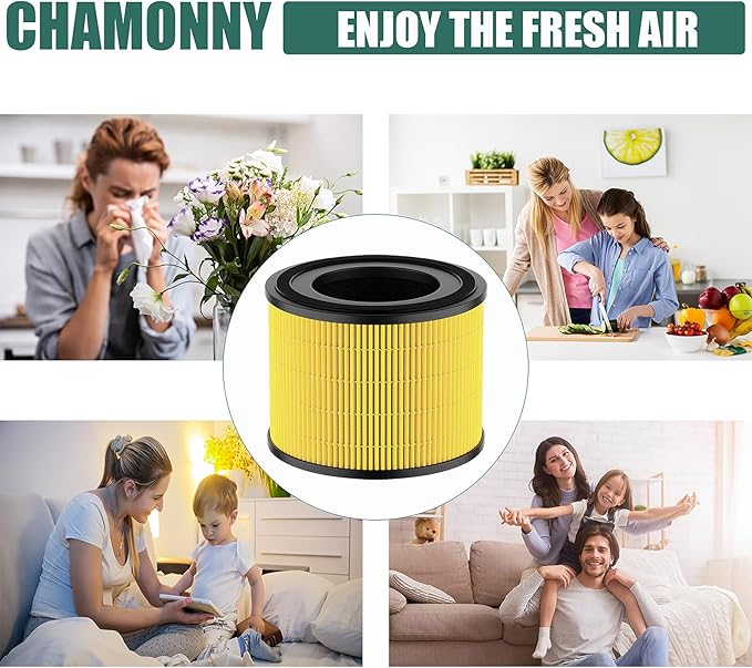 AP-S0610L Pet Care Filter Replacement, Compatible with MOO-KA AP-S0610L Air Purifier, 3-in-1 H13 True HEPA and Activated Carbon Filters, 2 Pack