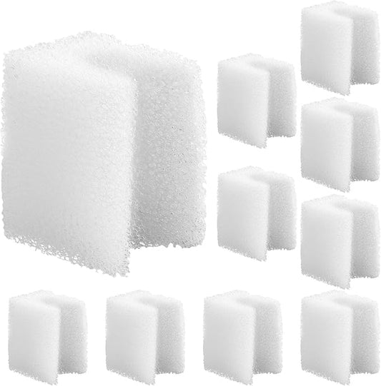 Nosiny 10 Pack Underwater Filter Foam Compatible with Fluval U1 Pads Replacement Underwater Aquarium Filter Media