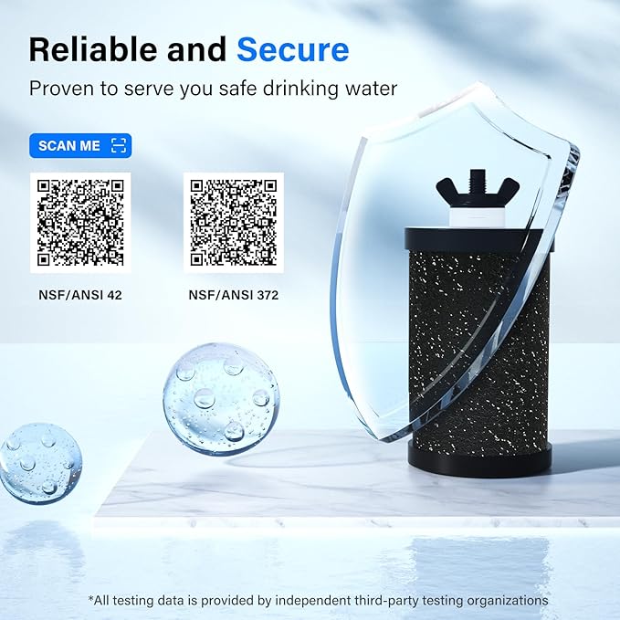 Purewell PF-1-PH Upgraded 4-Stage Composite Carbon and Alkaline Filters, Compatible with Berkey® Big+, ProOne® Big+ Gravity Water Filter Systems and Purewell Systems, pH 8-9 (2 Pack, K Series)