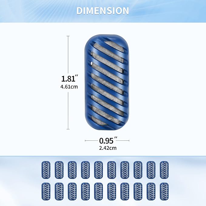[Enhance] 20-Pack Demineralization Cartridge for Humidifier Compatible with HoMedics Total-Comfort Ultrasonic Humidifier Demineralizer Tablets Filter Replacement for Water Decalcification, Remove Odor