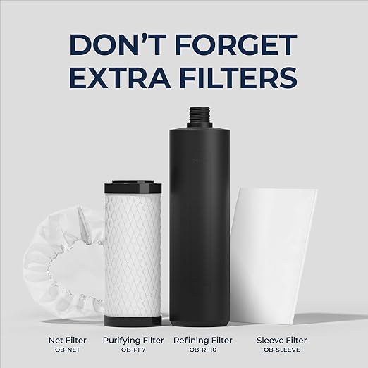 Outback Water Filter Replacement Kit for Gravity Fed Emergency Drinking System - Extra Water Filtration for Survival, Off-Grid, Disaster Preparedness, & Camping Gear, Bug Out Kit