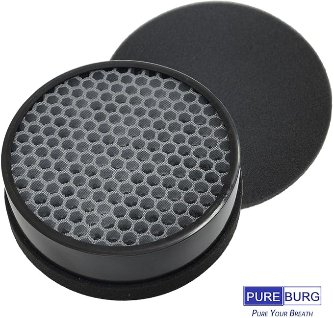 PUREBURG Replacement Filter Set Compatible with hOmeLabs HME020248N Air Purifier,2-Pack H13 HEPA Activated Carbon Pre-Filters Air Clean VOCs Odor