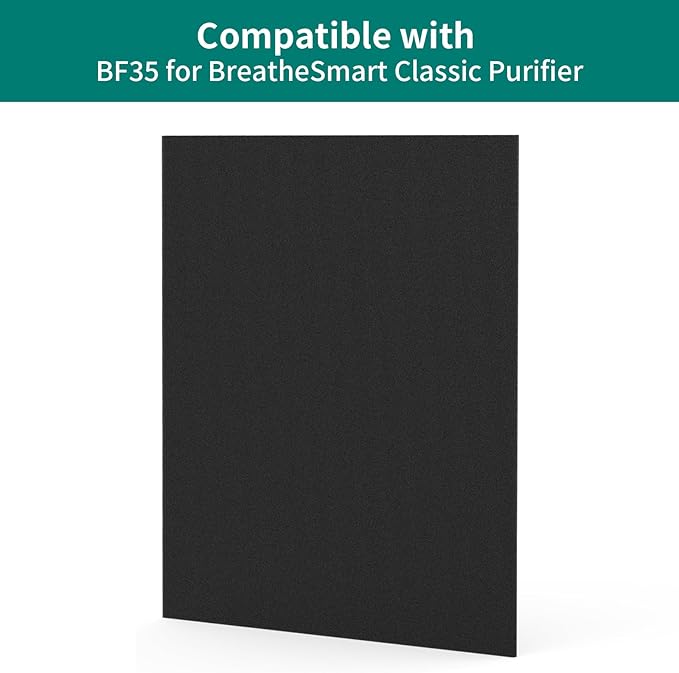 2-Pack BF35 Carbon Pre-Filters Compatible with BF35 for BreatheSmart Classic Purifier