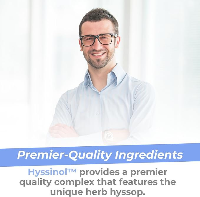 Premier Research Labs Hyssinol - Hyssop Herb, Hyssop Capsules, Wellness Pills with Organic Hyssop Dry Herb, Dietary Supplement with Green Tea, Antioxidant Support - 60 Vegetarian Capsules