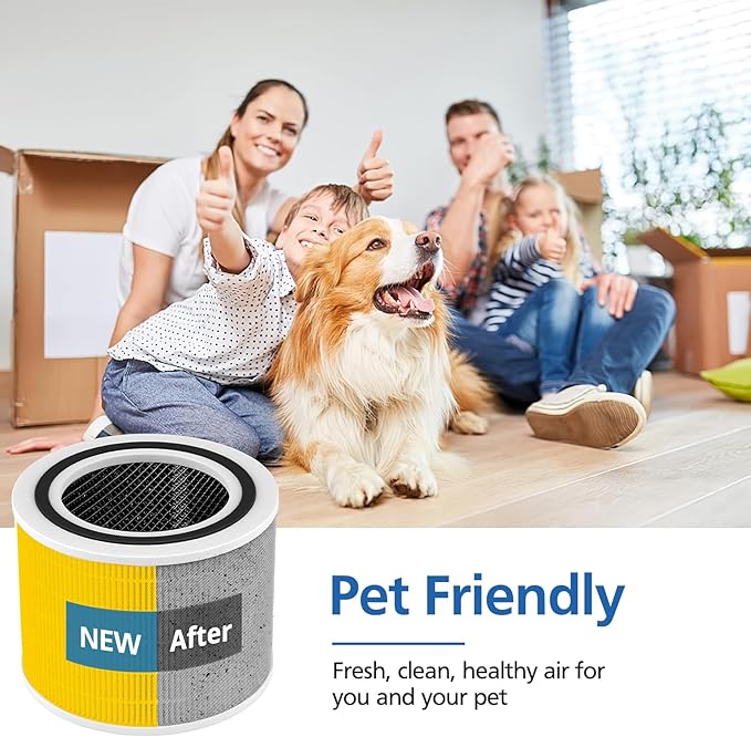 Core 200S Replacement Filter 2 Pack, 3-in-1 Filters Compatible with LEVOIT Core 200S Smart WiFi Air Purifier, HEPA Core 200S-RF Filters