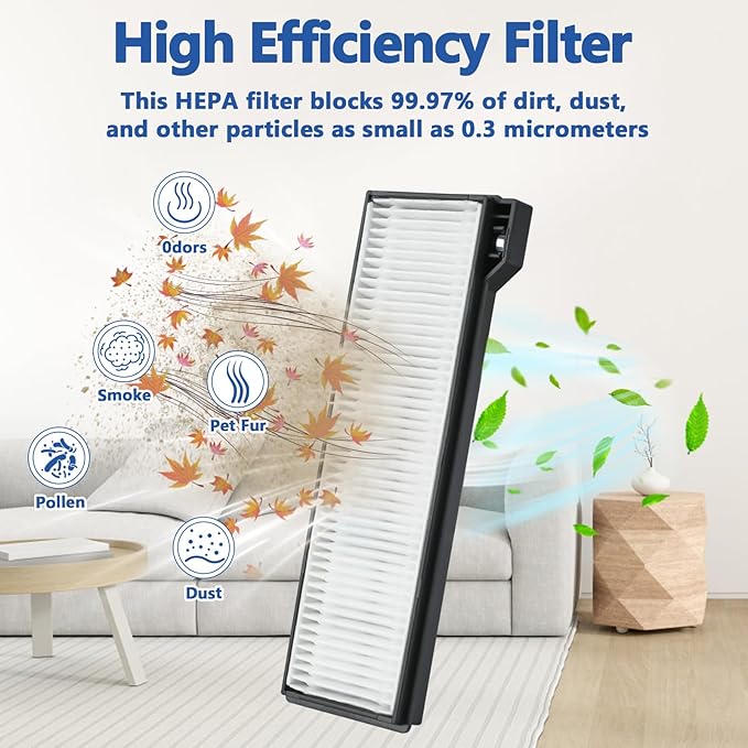 24 Pack Replacement Parts for Eufy X10 Pro Omni Robotic Vacuum Cleaner Accessories Kit, 2 Roller Brushes, 4 HEPA Filters, 8 Mop Cloths, 8 Side Brushes, 2 Cleaning Brushes