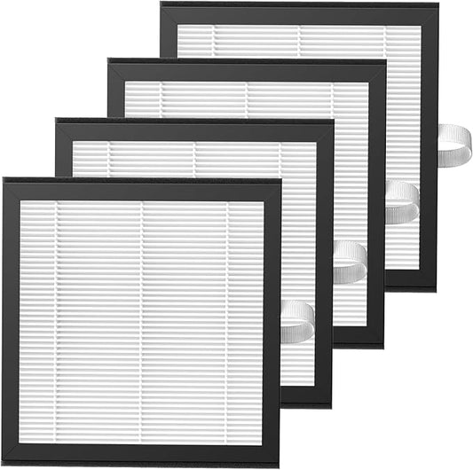 4 Pack DH02 H13 HEPA Replacement Filter Compatible with Tenergy Sorbi DH02 2 in 1 Dehumidifier(1000ML)/Air Purifier, Afloia AQ8 Q8/ Honati/Hysure Q7 Air Purifier