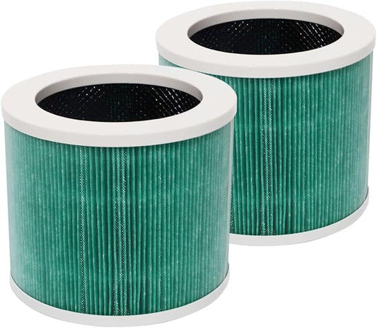 PUREBURG HY1800 Replacement Filter Compatible with MORENTO, CHIVALZ & FETIONS ZQA Series (ZBQ-2000B/C) Air Purifier,2-Pack H13 True HEPA 4-Stage Filtration