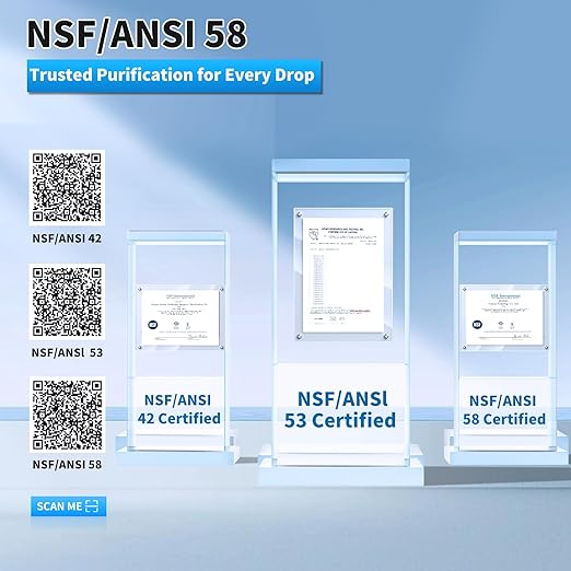 WINGSOL Dual Outlet Reverse Osmosis Water Filter, Mineral Alkaline UV 0 TDS Tankless RO System, Remineralize pH+ 12-Layer Filtration Under Sink, NSF/ANSI 42&53&58 Certified, Plug-in Required
