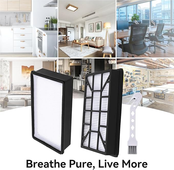 EF-12 HEPA Filter Replacement for Kenmore 62731, 52731, 81615, 81614, BC4026 Canister Vacuum Cleaners, Part #591021101, 2 Pack 600 Series Exhaust Filter for Kenmore