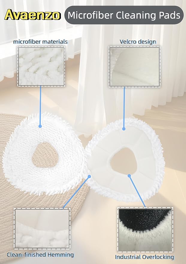 8 Pack Replacement Mop Pads Compatible with Narwal Freo X Z Ultra Z10 Freo Pro J3 J4 YJCC012 YJCC015 Microfiber Resuable Mop Cloth Robot Vacuum Cleaner Accessories, White and Grey