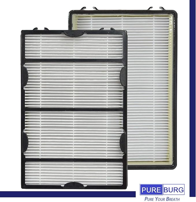 PUREBURG Replacement Filter Compatible with Holmes HAP8615 HAP633 HAP8625 HAP8650B HAP8650B-NU & Biaonaire GE 106633 Air Purifiers,2-Pack HAPF600 + HAPF60