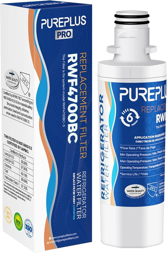 PUREPLUS ADQ747935 NSF 53&42 Certified Replacement for LT1000P LT1000 Kenmore Elite 9980 LT1000PC, MDJ64844601 ADQ74793501, LMXS28626S, LFXS26973S, Refrigerator Water Filter, 1Pack