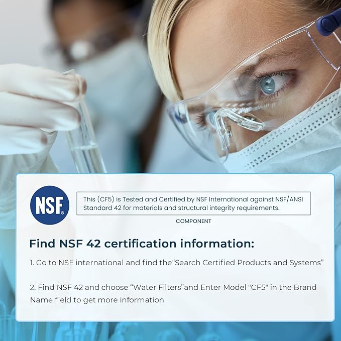 Crystala Filters UKF8001 Water Filter Compatible with Whirlpool 4396395, Filter 4, Maytag UKF8001, EDR4RXD1, UKF8001AXX, UKF8001P, Puriclean II, PH21500 Refrigerator Water Filter, 4 Packs