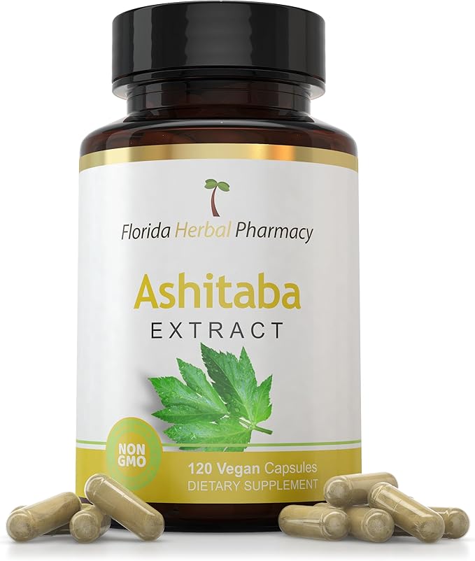 Florida Herbal Pharmacy, Japanese Ashitaba Leaf Extract Capsules 10:1 (120 Capsules) 500 mg per Capsule, 1000 mg Serving