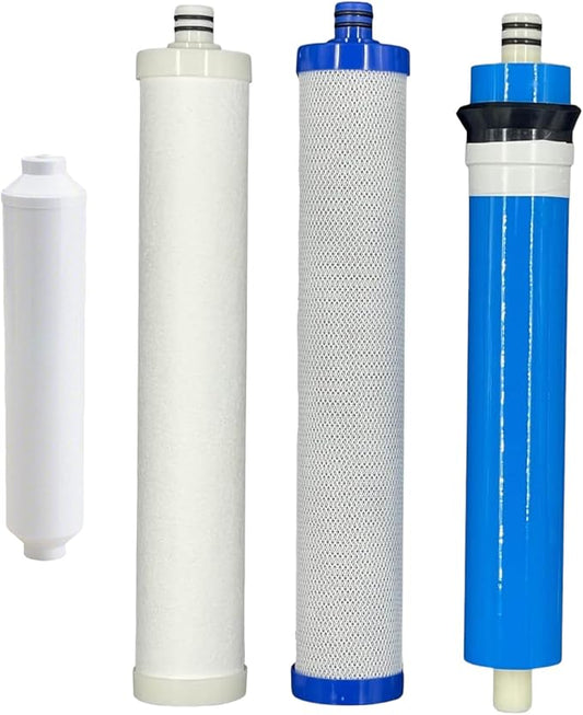 CFS – Replacement Water Filter Kit Includes Carbon, Sediment, Inline Filter Cartridges & Membrane Compatible with AC-30, AC-15 RO Models – Reverse Osmosis Drinking Water System