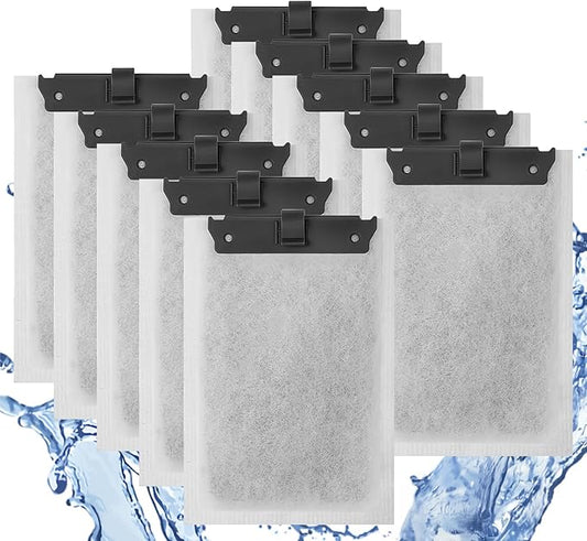 10Pack Medium Aquarium Filter Cartridge Compatible with Whisper Bio-Bag Power Filters,ReptoFilter 10i IQ10 PF10 Power Filters,Fish Tank Filters 10 Gallon