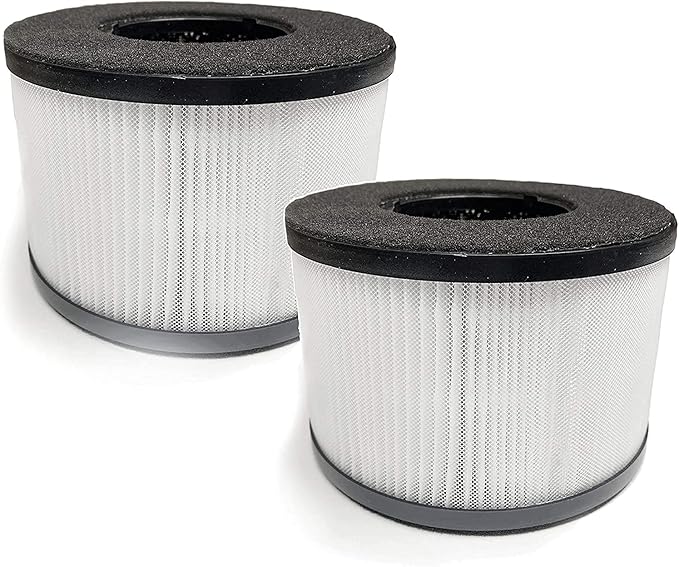 Nispira 3-in-1 True HEPA Filter Replacement Compatible with Himox Air Purifier AP01 H01. 2 Packs