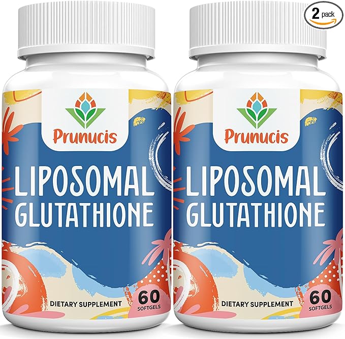 2400MG Liposomal Glutathione, Reduced L-Glutathione, Glutathione Supplement with Vitamin C, Master Antioxidants, Enhanced Absorption, Antioxidant Supplements - Immune System, 120 Softgels