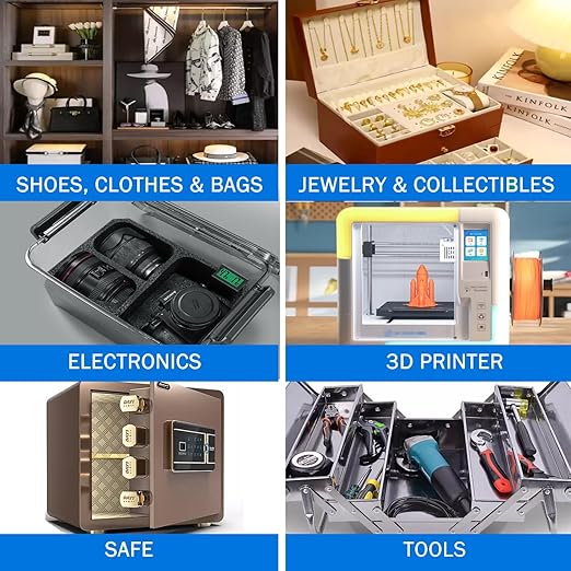 100g Rechargeable Desiccant Silica Gel Beads Pack Lab Desiccants Bag Rechargeable Moisture Absorbing for Storage Bins and Totes(3pack)