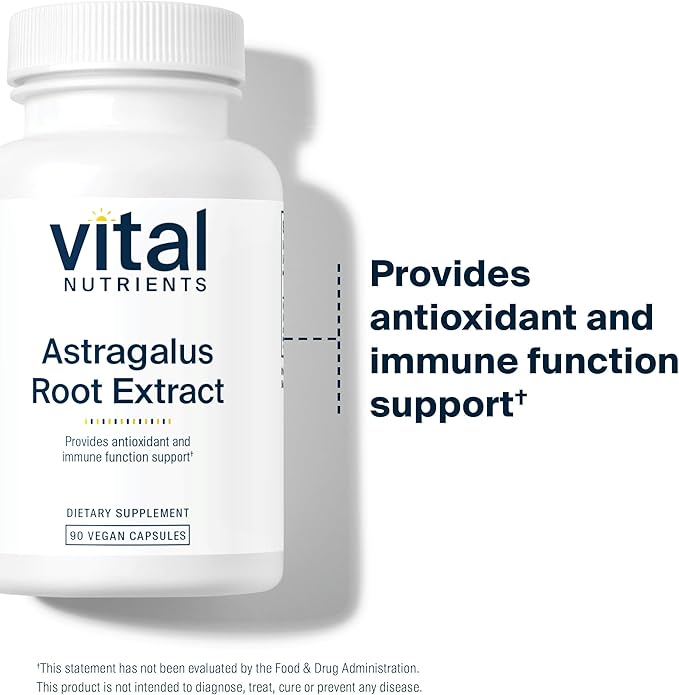 Vital Nutrients - Astragalus Root Extract - Vegan Formula - Herbal Support for The Immune System - 90 Vegetarian Capsules per Bottle - 300 mg