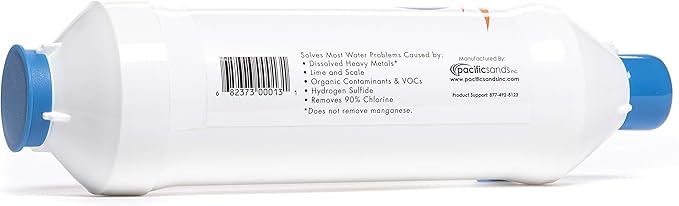 Elemental Earth Professional Hose Filter-Increased Flow Rate-Up to 40,000 Gallons of Water Filtered-Removes Chlorine and Heavy Metals-Multi-Purpose Outdoor Garden Hose Accessory-By Pacific Sands Inc