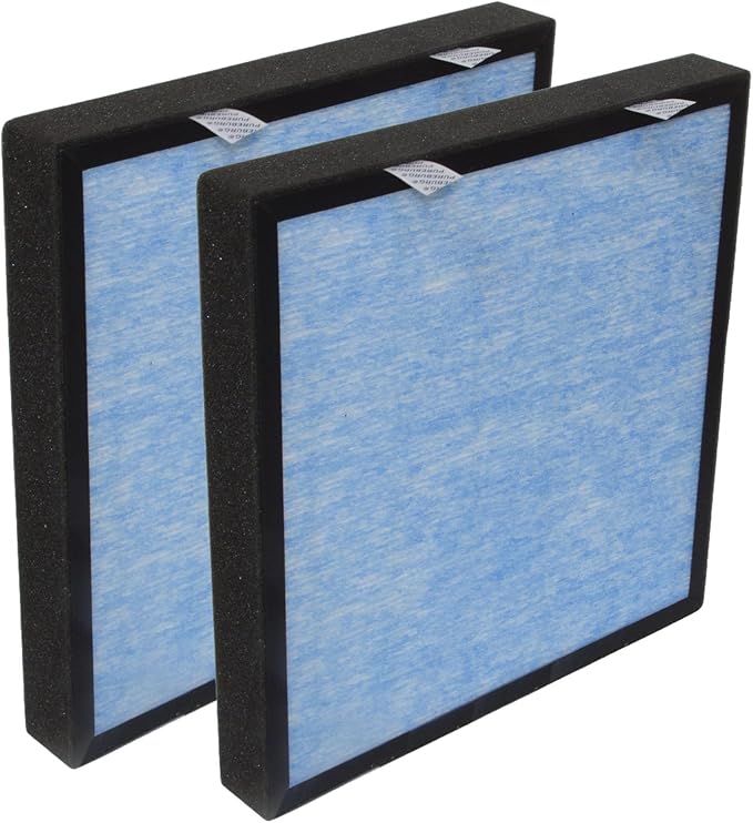 PUREBURG Replacement Filter Compatible with Dhyala KJ01 Air Purifier,2-Pack H13 HEPA Activated Carbon 3-Stage Filtration Air Clean Dust VOCs Odor
