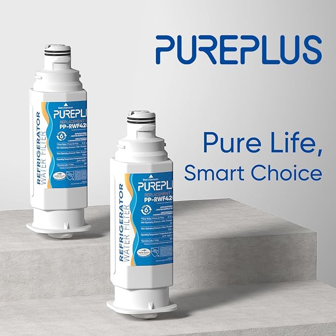 PUREPLUS DA97-17376B Replacement for Samsung HAF-QIN, HAF-QIN/EXP, DA97-08006C, RF23M8070SG, RF23M8070SR, RF23M8090SG, RF23M8090SR, RF23M8570SR, RF23M8590SG,RWF4200A, Refrigerator Water Filter,3PACK
