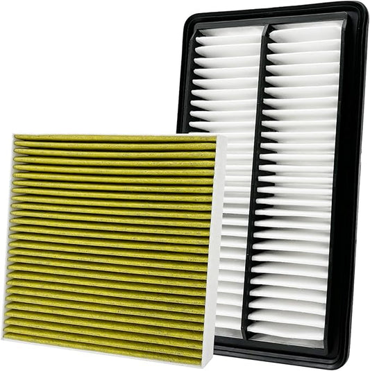 2PCS Cabin Engine Air Filter JM134 JM1722 Kit Fits for 2016-2022 Pilot, 2017-2025 Ridgeline, 2019-2025 Passport, 2016-2020 MDX 3.5L/3.0L, Replacement for 17220-5J6-A10, CA12061, CF10134