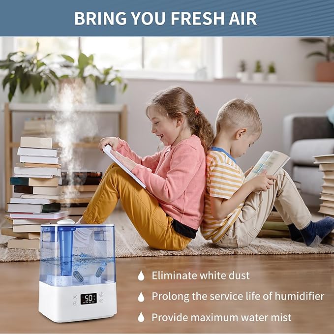 [Enhance] 20-Pack Demineralization Cartridge for Humidifier Compatible with HoMedics Total-Comfort Ultrasonic Humidifier Demineralizer Tablets Filter Replacement for Water Decalcification, Remove Odor