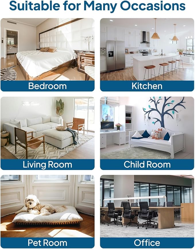 2 Pack Air Purifier for Bedroom Home, Cobectal Room Air Cleaner with 3-in-1 Filter, Aroma Function & Sleep Mode, Timer Setting, Desktop Small Air Purifier for Office, Dorm, Hotel, RVs (Black)