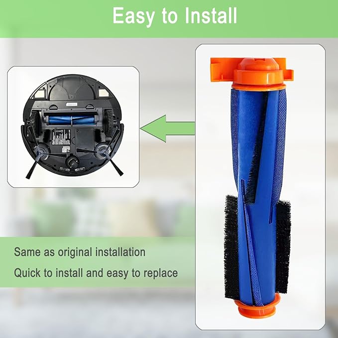 Replacement Parts for Shark AI AV2501S AV2511AE AV2610WA AV2501AE RV2502AE RV2400WD RV2610WD AV2310AE RV2310AE UR250BEOUS UR2500SR rv2410wd AI Ultra 2- in-1 Robot Vacuum, 4 Pack Main Brush