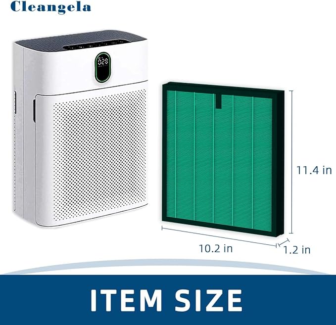 4 Pack HY4866 Air Purifier Replacement Filter Compatible with MORENTO HY4866 WESTHEY HY4866 Air Purifier and YIOU M1 Air Cleaner Pet Dander Version HY4866 Replacement Filter Green