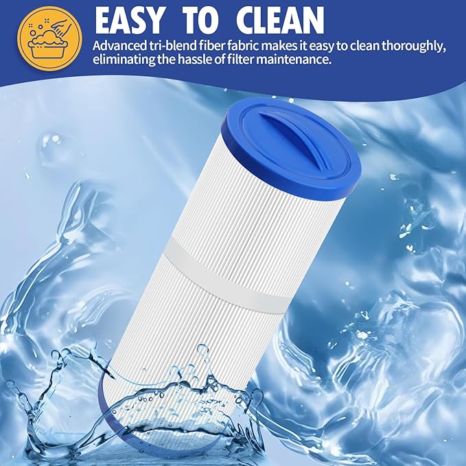 2-Pack 4CH-949 Spa Filter FD2007 Replacements Compatible with Pleatco PWW50L,Cal Spa FIL50-5D13H15FCT-3, Filbur FC-0172,SD-01143,817-4050,Waterway Teleweir 50,Rising Dragon 50,Hot Tubs Filter