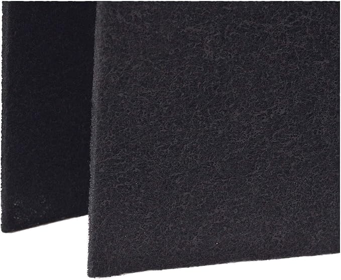Breathe Naturally Universal 10x48 Cut-to-Fit Activated Carbon Filter (4 Pack) Charcoal Air Filter Sheet for Air Purifiers