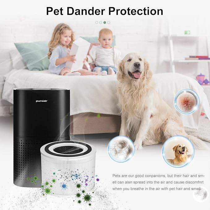 240 Replacement Filter Compatible with PuroAir 240 Air Purifier, 3-in-1 True HEPA Air Purifier Filter, Fit For Puroair HEPA 14 Air Purifier Filter Replacement,2 Pack