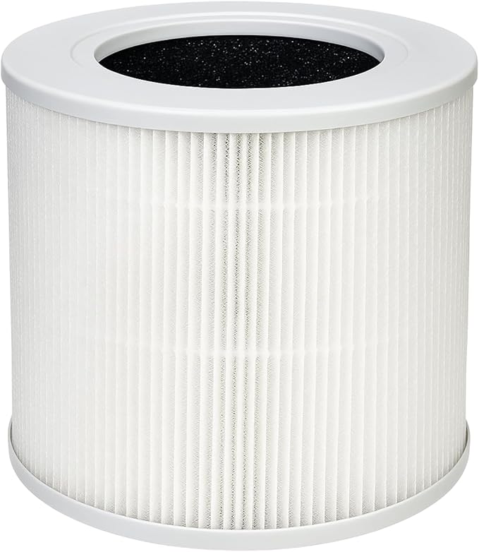 Nispira Core Mini Filter Replacement For Levoit Core Mini Air Purifier 3-in-1 HEPA Activated Carbon Aller-gen Removers Smoke, Dust, VOCs Chemcial Part Core Mini-RF, 1 Pack