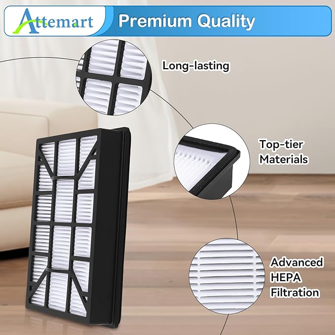 EF-12 HEPA Filter Replacement for Kenmore 62731, 52731, 81615, 81614, BC4026 Canister Vacuum Cleaners, Part #591021101, 2 Pack 600 Series Exhaust Filter for Kenmore
