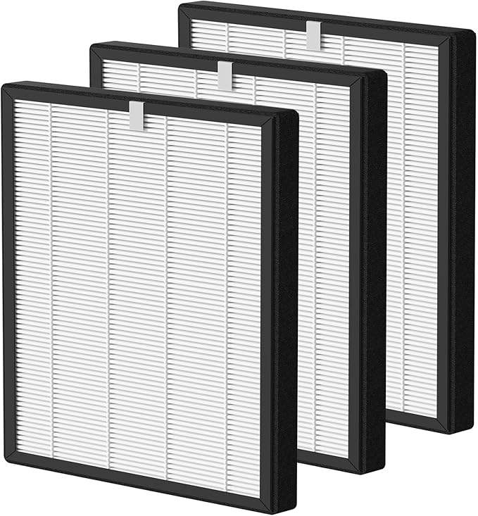ProHEPA 9000 True HEPA Filters Replacement Compatible with VEVA ProHEPA 9000 Air Cleaner Purifier, Including 3 Pack True HEPA Filters Only