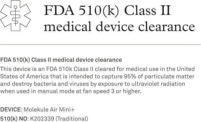 Molekule Air Purifier Mini+ - Purifies Rooms Up to 250 Sq Ft - Smart Purifier with High Pollutant Capture Rate - Air Quality Monitoring Capabilities - White