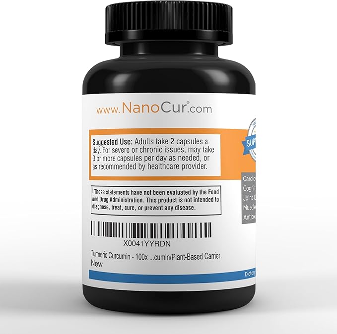 Turmeric Curcumin - 100x More Active Than Turmeric, 170% More Active Than Curcumin + Black Pepper Extract. Joint Support, Relief, and Energy You’ll Feel. Organic Curcumin/Plant-Based Carrier.