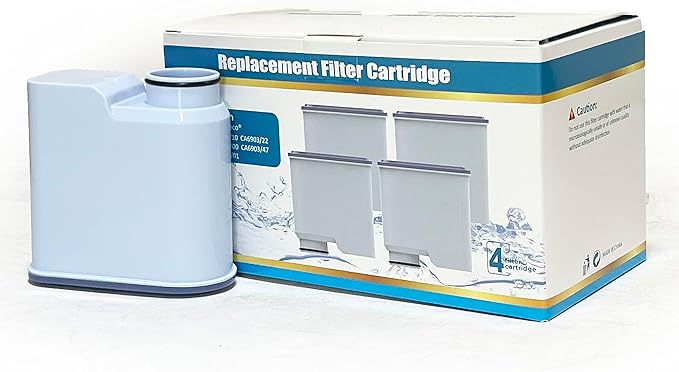 Nispira CA6903 Coffee Maker Calc and Water Filter Compatible with Philips Saeco Xelsis Espresso Machine AquaClean CA6903/10 | Reduce Limescale Limestone | 8 Packs