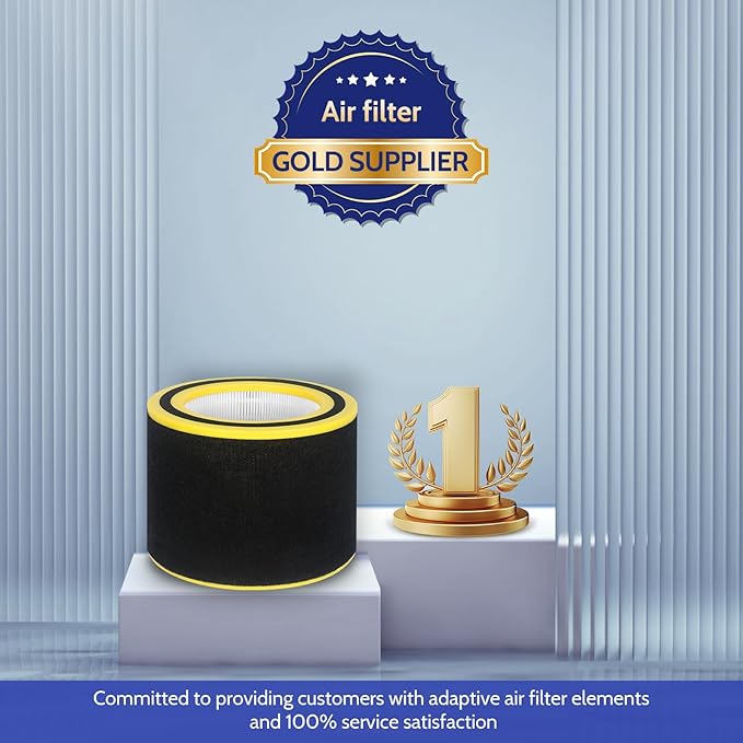 AC3000W Filter V HEPA FLT151 Pure Air Filter Compatible with AC3000W, AC3000B, AP3151W, AC3050, AP3151, AC151 Airsafe Air Purifier, 2 True HEPA + 4 Pre-Filter