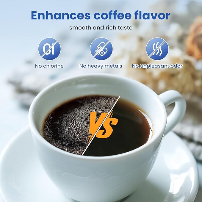 4Pack Coffee Machine Filter Compatible with Philips AquaClean Water filter 3200 Espresso Machine Filter for Fully Automatic Coffee Machines Dedicated Anti-Lime Scale Water (CA6903)