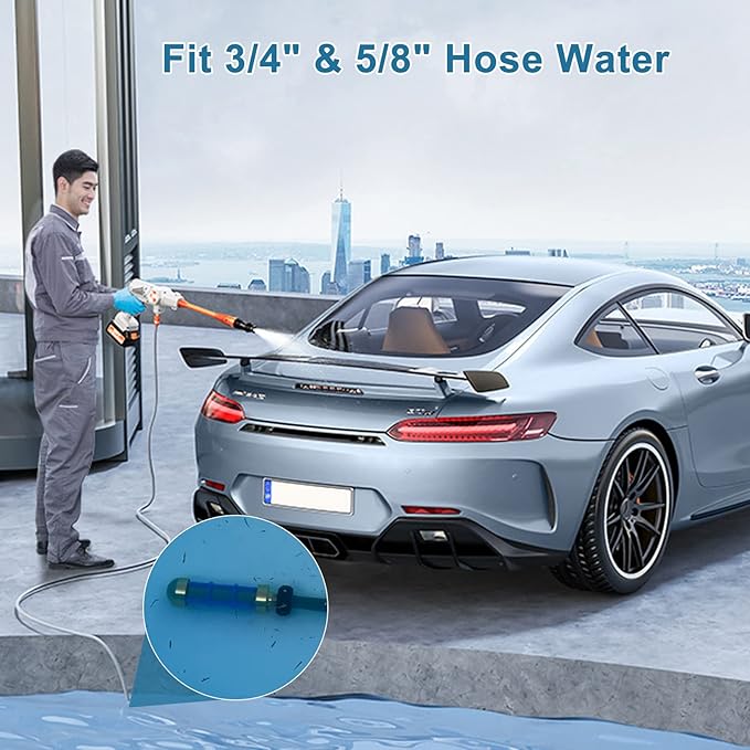 Garden Hose Inlet Filter for High Pressure Washer 3/4'' 5/8'' Hose Water Suction Strainer Pickup Filter Hose Inlet Strainer for Water Tank Connection to Suction Hose