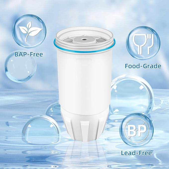 Water Filter Replacement for ZERO Filters Pitchers and Dispensers, 4 Pack Water Filters Replacement ZR-001 ZR-017 ZR-004 ZP010, 5-Multi-Stage Filter System Reduce Lead, Chromium,TDS by APPLIANCEMENTS