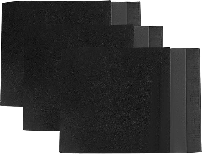 Universal Air Cleaner Carbon Replacement Pre-Filters Compatible with Honeywell 50250-S Round Air Purifier (3 Piece)